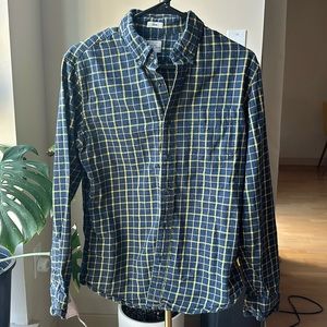 J.Crew men’s brushed twill shirt sz M